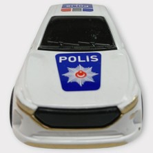 Colezium Çek Bırak Togg Polis Arabası -Beyaz Sedan