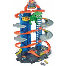 Molmo Hot Wheels Ultimate Garaj GJL14 Oyun Seti Robotik T-Rex ile 100'den Fazla Araç İçin Eğlenceli Oyun