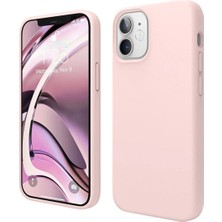 HANPORIUM Apple iPhone 11 Uyumlu Silikon Kılıf - Pastel Renk Tonu Esnek Tam Koruma Kapak - Pudra Pembe