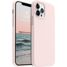 HANPORIUM Apple iPhone 11 Pro Max Uyumlu Silikon Kılıf - Pastel Renk Esnek Tam Koruma Kapak - Pudra Pembe