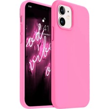 HANPORIUM Apple iPhone 11 Uyumlu Silikon Kılıf - Pastel Renk Tonu Esnek Tam Koruma Kapak - Pembe