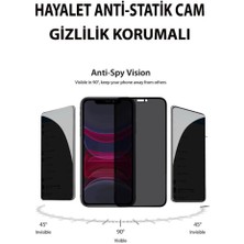 3gen Case iPhone 11 Uyumlu Hayalet Anti-Statik Cam Ekran Koruyucu Gizlilik Korumalı