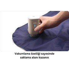 Outope Taşınabilir Kablosuz Elektrikli Hava Pompası, Type-C Şarjlı, Şişirme ve Söndürme Için 5 Başlıklı
