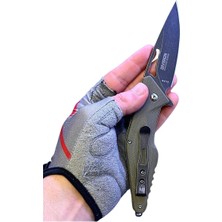 Crkt Haki Yeşil Çakı Outdoor Kamp Çakısı Paslanmaz Çelik 21CM Çok Yönlü Bıçak Liner Kilit Sistemi