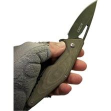 Crkt Haki Yeşil Çakı Outdoor Kamp Çakısı Paslanmaz Çelik 21CM Çok Yönlü Bıçak Liner Kilit Sistemi