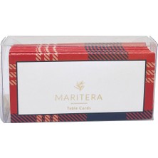 Marıtera Tartan Isim Kartı 9 x 4,5 Kırmızı