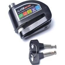 Knt Motosiklet - Bisiklet Alarmlı Disk Kilit 5.5 mm Kırmız-Mavi-Siyah