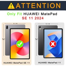 Fogy Huawei Matepad Se 11'' Inç 2024 Uyumlu Kılıf Pu Deri Arkası Şeffaf Smart Standlı Kılıf