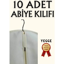 10 Adet Elbise Kılıfı 60X160 Abiye Gelinlik Kıyafet Kılıfı Gamboç Hurç Kalın Diş Fermuarlı Palto Kılıfı