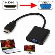 Woodhub C-554 HDMI To VGA Ses Fullhd Dönüştürücü Çevirici Aparat Adaptör