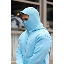 Bafatex 3 Iplik Şardonlu Maskeli Sweatshirt
