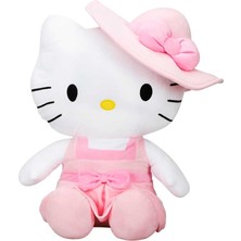 Trust Store Hello Kitty Şapkalı Peluş 50 cm Uyku ve Oyun Arkadaşı Sevimli Hello Kitty