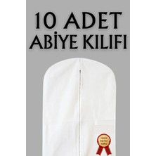 10 Adet Elbise Kılıfı 60X160 Abiye Gelinlik Kıyafet Kılıfı Gamboç Hurç Kalın Diş Fermuarlı Palto Kılıfı