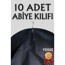 10 Adet Elbise Kılıfı 60X160 Abiye Gelinlik Kıyafet Kılıfı Gamboç Hurç Kalın Diş Fermuarlı Palto Kılıfı