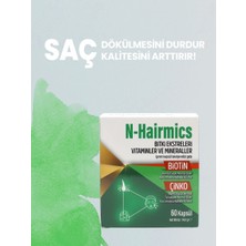 N-Hairmics Bitki Ekstreleri Biotin Çinko Içeren Saç Destek Vitamini 60 Kapsül