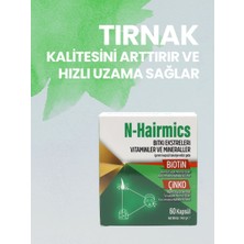 N-Hairmics Bitki Ekstreleri Biotin Çinko Içeren Saç Destek Vitamini 60 Kapsül