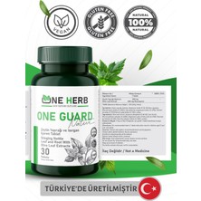 One Gold One Guard Güçlü Bir Besin Takviyesidir ve Zeytin Yaprağı Ekstresi ile Isırgan Otu Kökü ve Yaprağı Ekstresi Içerir.