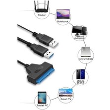 Woodhub USB 3.0 To Sata 2.5" 3.5" HDD KABLO12V Power Adaptörlü