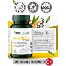 One Gold Doğal Bir Besin Takviyeleri Zeytin Yaprağı Ekstresi, Zerdeçal Ekstresi ve Karabiber Ekstresi Içeren Bir Besin Takviyesidir