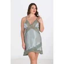 Aria's Closet Büyük Beden Yeşil Gecelik 2113