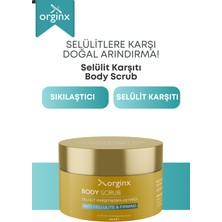 Orginx Body Scrub Selülit ve Çatlak Karşıtı Sıkılaştırıcı Arındırıcı Nemlendirici Vücut Peelingi 250 ml