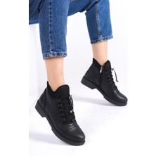 Kadın Emil Shoes Rahat ve Sıcak Tutan Kaymaz Ortopedik Taban Fermuarlı Bot