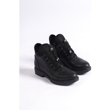 Kadın Emil Shoes Rahat ve Sıcak Tutan Kaymaz Ortopedik Taban Fermuarlı Bot