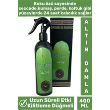 Özel Seri Kilitleme Düğmeli Uzun Süre Etkili Kabe Kokusundan Esinlenmiş Altın Damla Oda Kokusu 400ML