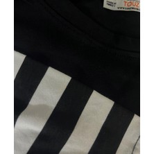 Gossip Team LED Zeppelin Baskılı Fake Sleeves Siyah T-Shirt
