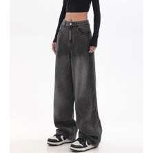 Gossip Team  Siyah Yıkamalı Baggy Jean