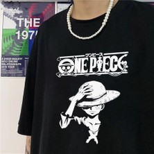 Gossip Team One Piece Baskılı Siyah Oversize T-Shirt