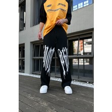  Sokak Tarzı Baskılı Unisex Baggy Eşofman