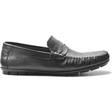 Onlo Ayakkabı Gd.9319 Deri Siyah Rok Erkek Loafer Ayakkabı