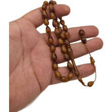 Han Ticarethane Kahverengi Gözyaşı Model Toz Kehribar Tesbih