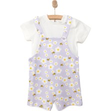 Hellobaby Kız Şort Salopet-Tshirt Kız Bebek