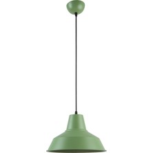 Woodhub Eva Özel Tasarım Modern Salon - Mutfak - Cafe Yeşil Tekli Sarkıt Avize