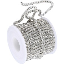 Sunhui 10 Yard Kristal Rhinestone In Zincir Temizle Pençe Zincir Ş El Sanatları, 3mm (Yurt Dışından)