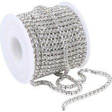 Sunhui 10 Yard Kristal Rhinestone In Zincir Temizle Pençe Zincir Ş El Sanatları, 3mm (Yurt Dışından)