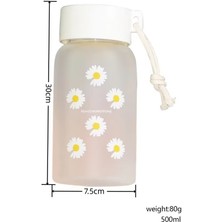 Ye Duo 500ML Plastik Transparent Water Bottle Bpa Özgürlü Dışarı Spor Kupası Mug Öğrencisi Rope ile (Yurt Dışından)