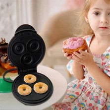 Uniicornns Elektrikli Donut Makinesi Yapışmaz Kaplamalı Mutfak Donut Makinesi Çocuk Atıştırmalıkları Tatlılar Kahvaltı Mini Donut Makinesi Ab Fişi B (Yurt Dışından)