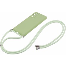 Cool-M Samsung Galaxy S20 Crossbody Kılıf Esnek Tpu Fiber Astar Anti-Şok Telefon Kapağı (Yurt Dışından)