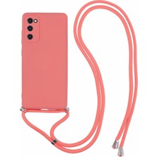 Cool-M Samsung Galaxy S20 Crossbody Kılıf Esnek Tpu Fiber Astar Anti-Şok Telefon Kapağı (Yurt Dışından)