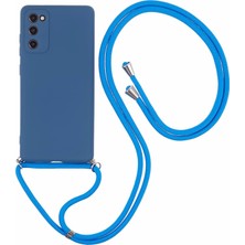 Cool-M Samsung Galaxy S20 Crossbody Kılıf Esnek Tpu Fiber Astar Anti-Şok Telefon Kapağı (Yurt Dışından)