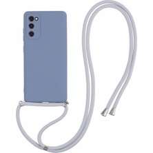 Cool-M Samsung Galaxy S20 Crossbody Kılıf Esnek Tpu Fiber Astar Anti-Şok Telefon Kapağı (Yurt Dışından)