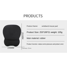 Enclaveinds Fare Bilek Pedi Klavye Silikon Bilek Dinlenme Bellek Köpük Düz Renk Mouse Pad Ofis Oyunları Için Uygun (Yurt Dışından)