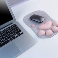 Enclaveinds Yumuşak Silikon Bilek Desteği Destek Yastığı ile Sevimli 3D Mouse Pad - Kaymaz Premium Ergonomik Konfor Mouse Mat (Gri) (Yurt Dışından)