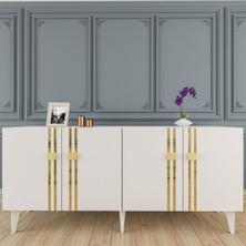 Demonte Home Mobilya Bahardh (KB150) Konsol Beyaz Altın