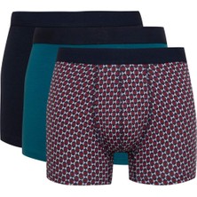 DeFacto Regular Fit Baskılı 3'lü Boxer C3269AX24CW