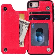 YH Market Apple iPhone Se 2020/2022 Çift Manyetik Toka Kickstand Pu Için Cüzdan Kılıf (Yurt Dışından)