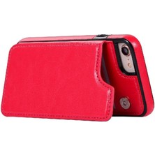 YH Market Apple iPhone Se 2020/2022 Çift Manyetik Toka Kickstand Pu Için Cüzdan Kılıf (Yurt Dışından)